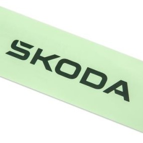 Autocollant Škoda vert électrique - Petit