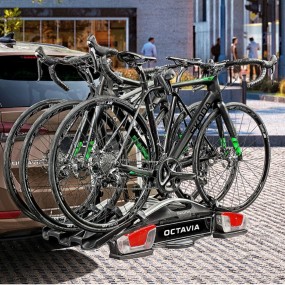 Porte-vélos ŠKODA 3 vélos sur attelage