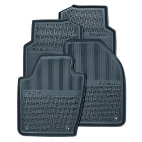 Jeu de 2 tapis de sol arrière caoutchouc FABIA & FABIA COMBI