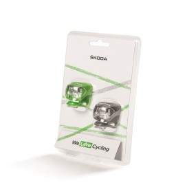 Lot de 2 lumières ŠKODA pour vélo