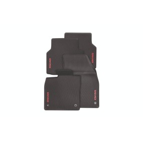 Tapis caoutchouc rouge