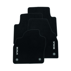 Jeu de 4 tapis de sol textile standard SCALA