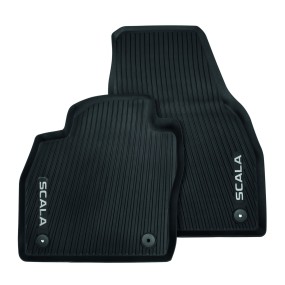 Jeu de 2 tapis caoutchouc avant SCALA