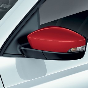 Coques de rétroviseurs rouge FABIA, FABIA COMBI & RAPID SPACEBACK