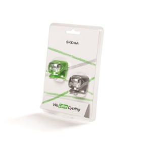 Lot de 2 lumières ŠKODA pour vélo