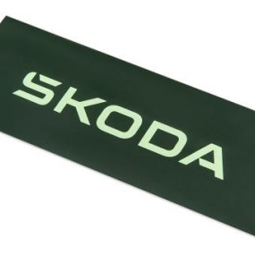 Autocollant Škoda vert émeraude - Petit