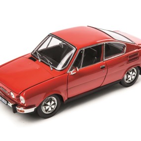 Miniature ŠKODA 110R 1:18 red Racing