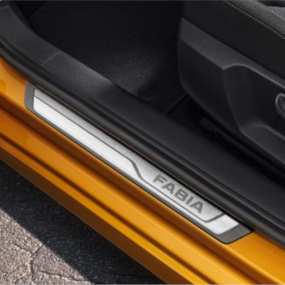 Jeu 2 seuils porte avec insert aluminium avant ŠKODA FABIA Berline