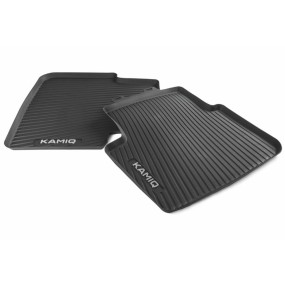 Jeu de 2 tapis caoutchouc arrière KAMIQ