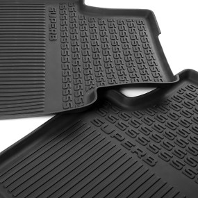 Jeu de 2 tapis de sol arrière caoutchouc SUPERB & SUPERB COMBI